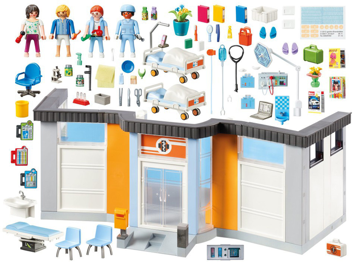 Ігровий набір фігурок Playmobil City Life Furnished Hospital Wing (4008789701916) - зображення 2