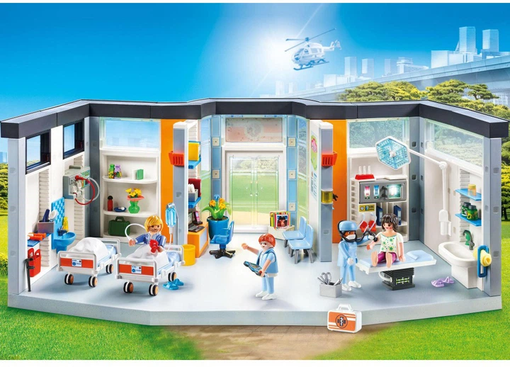 Zestaw figurek do zabawy Playmobil City Life Furnished Hospital Wing (4008789701916) - obraz 3