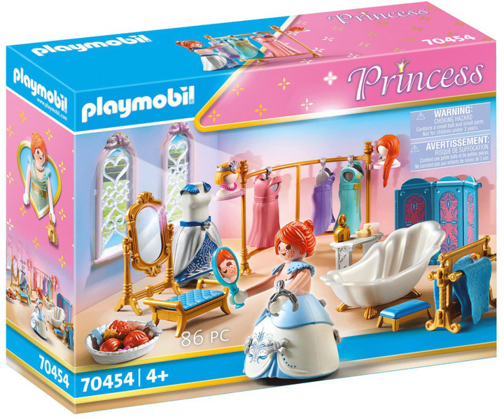 Ігровий набір з фігуркою Playmobil Princess Гардеробна з ванною (4008789704542) - зображення 1