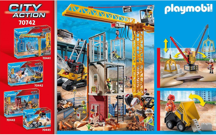 Zestaw figurek do zabawy Playmobil City Action Plac budowy z wywrotką (4008789707420) - obraz 5