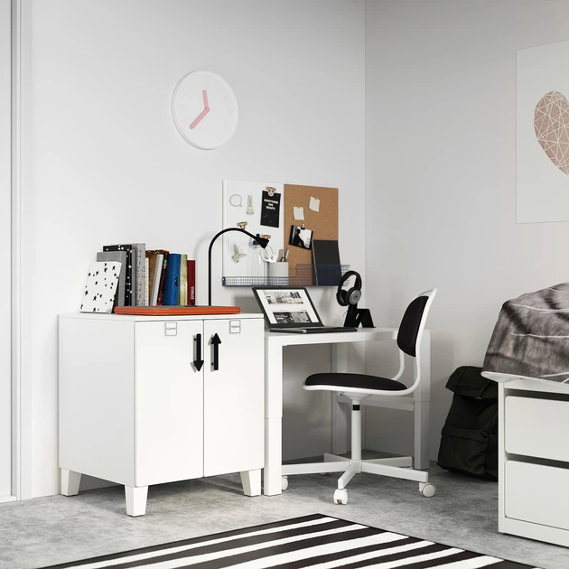 Шафа IKEA ЗМОСТАД / ОПХУС, біла біла, з 1 полицею, 60x57x63 см, 393.891.89 - зображення 6