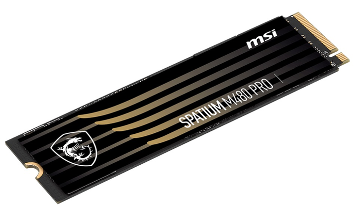 SSD диск MSI Spatium M480 Pro 1TB NVMe M.2 2280 PCIe 4.0 x4 3D NAND TLC (S78-440L1G0-P83) - изображение 3