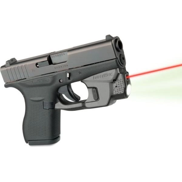 Целеуказатель LaserMax на скобу для Glock 42/ 43 з ліхтарем (червоний) - зображення 1