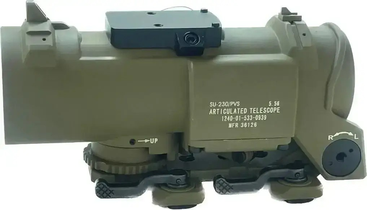 Оптичний приціл ELCAN 1-4X на АК-74 АР-15 койот - зображення 2