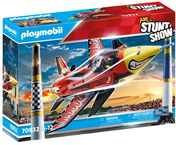 Ігровий набір із фігуркою Playmobil Air Stunt Show Реактивний літак Орел (4008789708328) - зображення 1