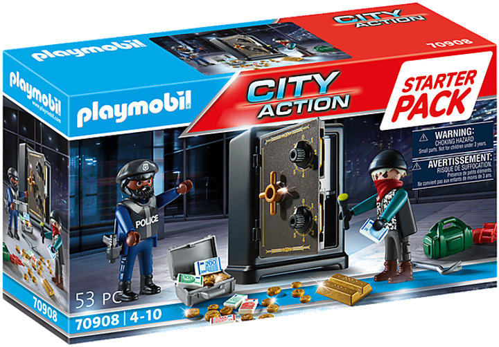 Ігровий набір Playmobil City Action 70 908 Starter Pack Грабіжники (4008789709080) - зображення 1