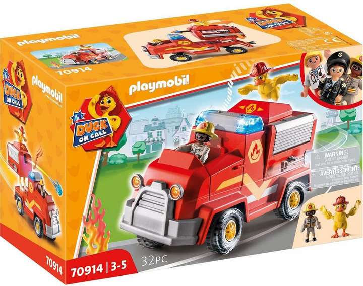 Zestaw figurek do zabawy Playmobil Duck On Call Fire Truck (4008789709141) - obraz 1