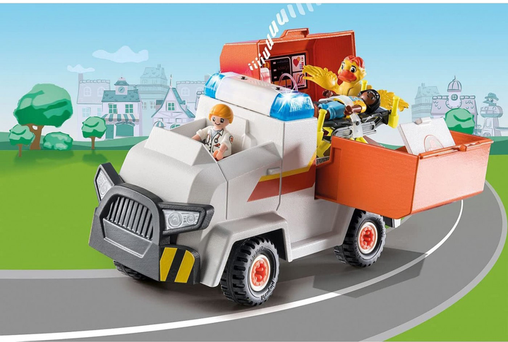 Ігровий набір фігурок Playmobil Duck On Call Ambulance Emergency Vehicle (4008789709165) - зображення 2