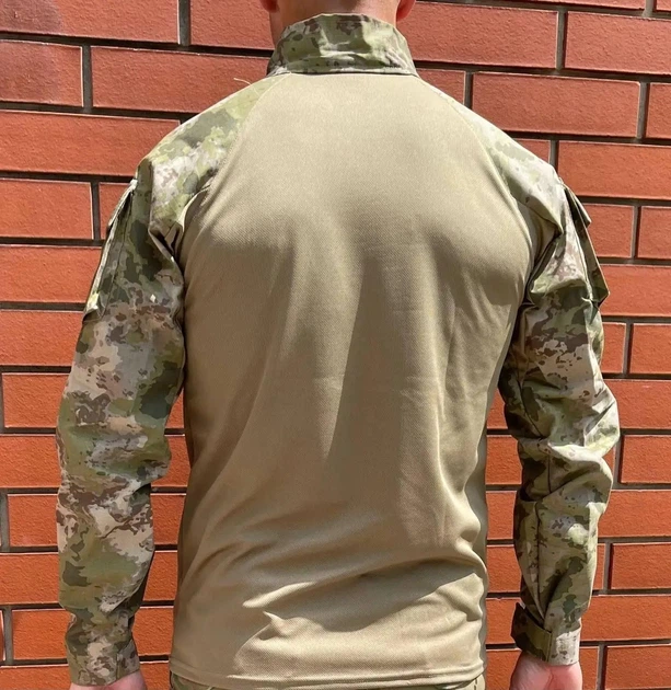 Тактична сорочка Убакс олива, розмір L (вставка сітка) - Фото 4 Тактична сорочка Убакс олива, розмір L (вставка сітка) - зображення 4