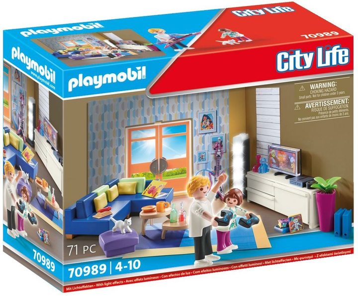 Ігровий набір фігурок Playmobil City Life Сімейна вітальня (4008789709899) - зображення 1