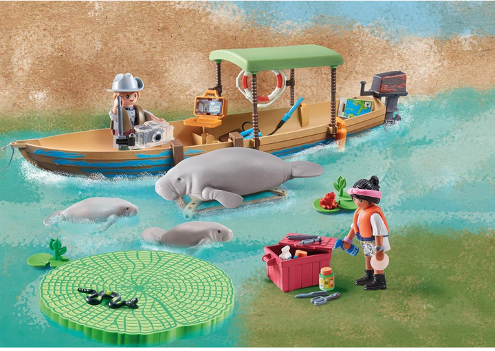 Набір ігрових фігурок Playmobil Wiltopia River Truck On Amazon (4008789710109) - зображення 2