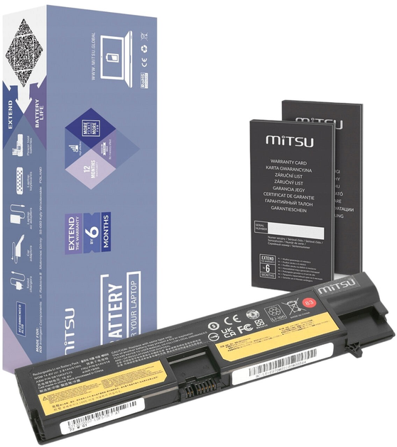 Акумулятор Mitsu для ноутбуків Lenovo ThinkPad E570/E570c/E575 14.6V 2800 mAh (5903050379667) - зображення 1