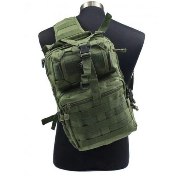 Тактичний штурмовий військовий рюкзак з однією лямкою Armour Tactical М4 Oxford 600D (з системою MOLLE) 20 літрів Олива - зображення 2