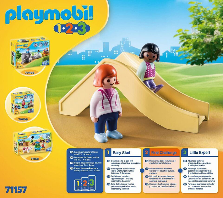 Zestaw figurek do zabawy Playmobil 1.2.3 Plac zabaw (4008789711571) - obraz 2