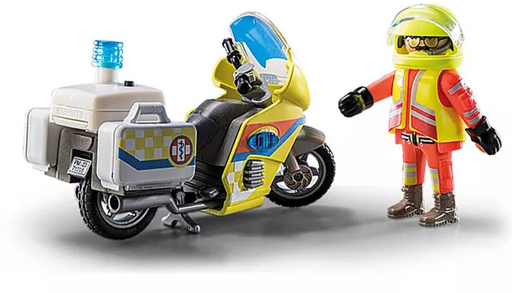 Ігровий набір Playmobil City Life 71205 Rescue Motorcycle with lights (4008789712059) - зображення 2