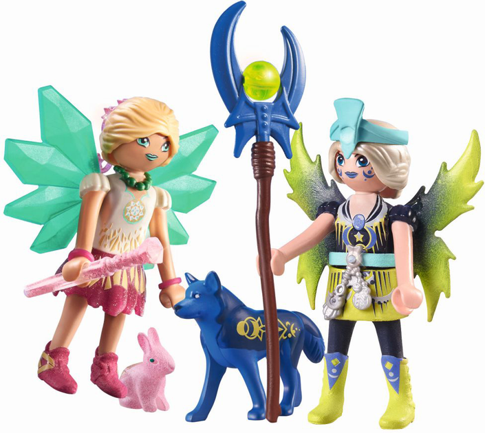 Zestaw do zabawy Playmobil Ayuma 71236 Crystal i Moon Fairy z tajemniczymi zwierzętami (4008789712363) - obraz 2