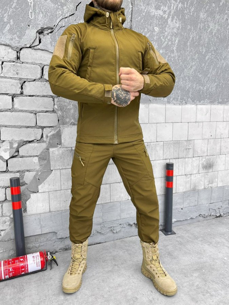Тактический костюм SoftShell софтшел coyot M - изображение 2