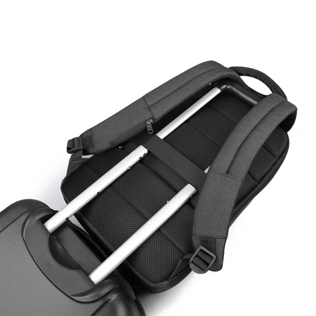 Рюкзак городской антивор Tigernu T-B3611 для ноутбука 15.6" с USB объем 18л. Черный (TGN-T-B3611-1852) - изображение 5
