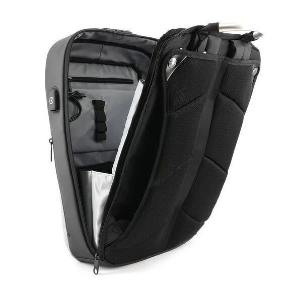 Рюкзак міський Mark Ryden Case MR6832 G для ноутбука 15,6" з USB об'єм 20 л. Сірий (із вбудованим замком) - Фото 5 Рюкзак міський Mark Ryden Case MR6832 G для ноутбука 15,6" з USB об'єм 20 л. Сірий (із вбудованим замком) - зображення 5