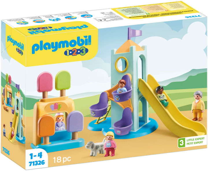 Набір з фігурками Playmobil 1.2.3 71326 Adventure Tower with Ice Cream (4008789713261) - зображення 1