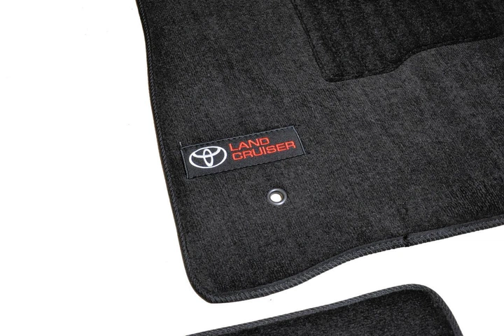 Ворсовые коврики в салон авто AVTM на для TOYOTA Land Cruiser 200 5м Premium 07-12 Тойота Ленд Крузер 200 черные АМ0025331 - изображение 5