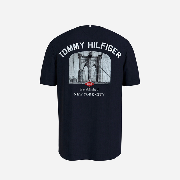 Футболка чоловіча Tommy Hilfiger MW0MW33697-DW5 2XL Синя (8720645695264) - зображення 6