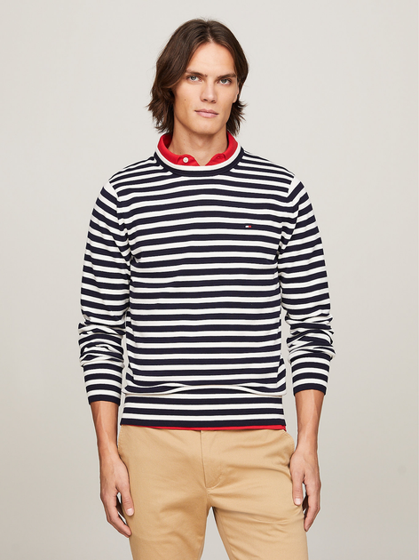 Джемпер чоловічий Tommy Hilfiger MW0MW21316 S Синій (8720645706397) - зображення 1