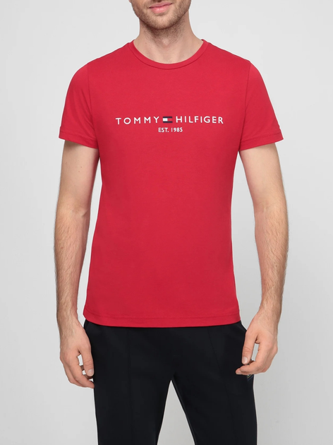 Футболка чоловіча Tommy Hilfiger MW0MW11797 M Червона (8720645717751) - зображення 1