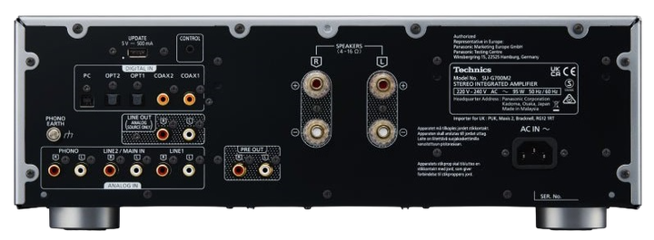 Стереопідсилювач Technics SU-G700M2EES Silver - Фото 6 Стереопідсилювач Technics SU-G700M2EES Silver - изображение 6
