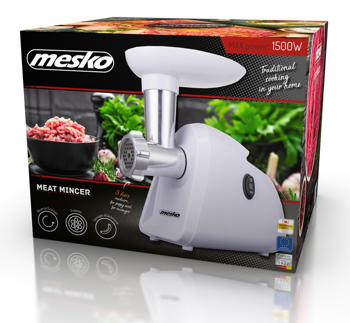 Електрична м'ясорубка Mesko (Польща) 1500Вт - зображення 6