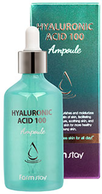 Ampułka do twarzy FarmStay Hyaluronic acid 100 ml (8809469777438 / 8809469777278) - obraz 1