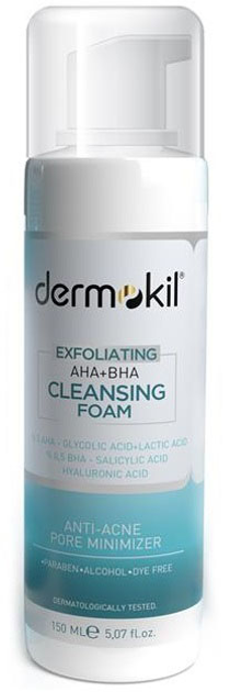 Пінка для обличчя Dermokil Exfoliating Aha + Bha Niacinamide очищуюча 150 мл (8697916015987) - зображення 1