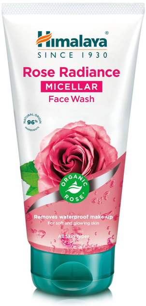 Żel do mycia twarzy Himalaya Rose Radiance rozświetlający micelarny z organiczną różą 150 ml (6291107225098) - obraz 1