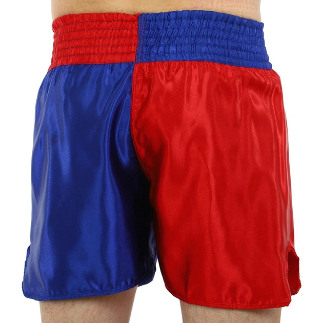 Шорти для тайського боксу та кікбоксингу Twins Kikboxing Heroe 9950 розмір M (46-48) Red-Blue - Фото 4 Шорти для тайського боксу та кікбоксингу Twins Kikboxing Heroe 9950 розмір M (46-48) Red-Blue - зображення 4