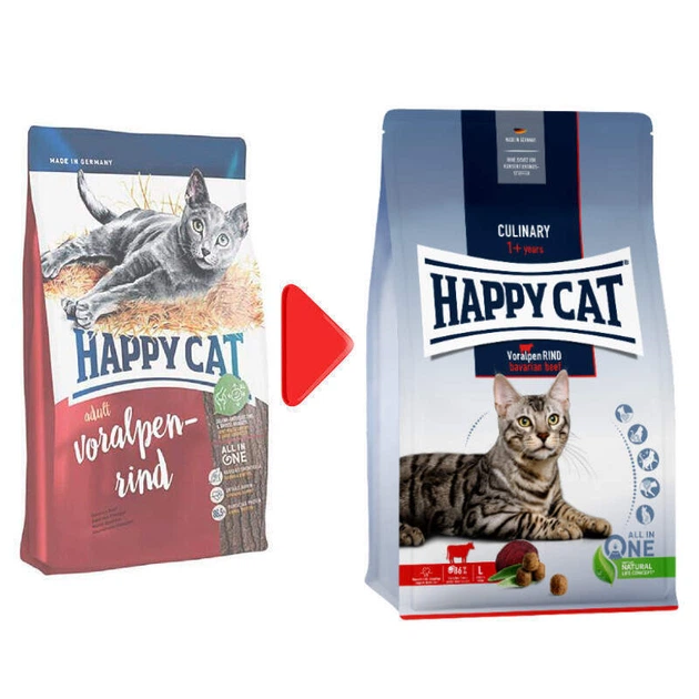 Happy Cat Culinary Adult Voralpen-Rind - Сухий корм з яловичиною для дорослих котів, 4 кг - зображення 2