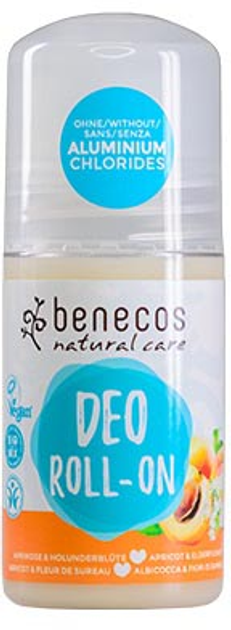 Dezodorant w kulce Benecos Deo Roll-On naturalny Morela & Kwiat Czarnego Bzu 50 ml (4260198091860) - obraz 1