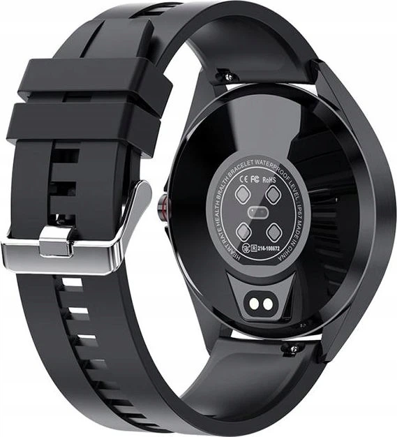 Смарт-годинник Kumi GW16T Black (тонометр, пульсоксиметр) - зображення 4