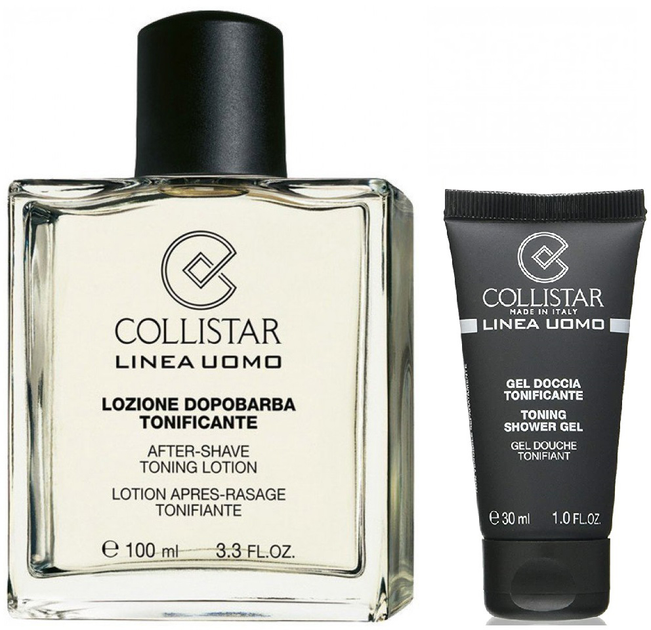 Набір Collistar After-Shave Toning Lotion тонізуюча вода після гоління 100 мл + Toning Shower Gel тонізуючий гель для душу 30 мл (8015150280129) - зображення 1