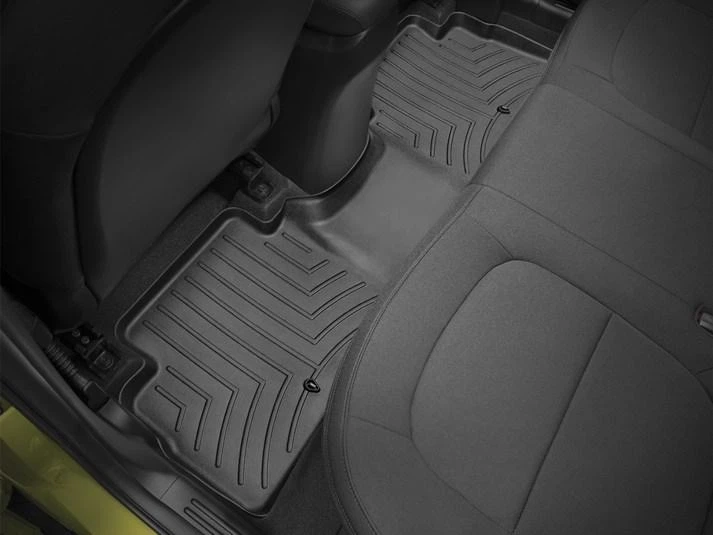 Автомобільні килимки поліки в салон Weathertech на Kia Soul 14-19 2-й ряд чорні КИА Соул WT0024885 - зображення 2