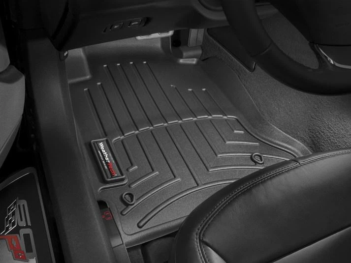 Автомобільні килимки поліки в салон Weathertech на Chevrolet Corvette 05-12 передні чорні Шевроле Корвет WT0011863 - зображення 2