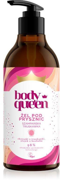 Żel pod prysznic Body Queen Szampańska Truskawka 400 ml (5904569230326) - obraz 1