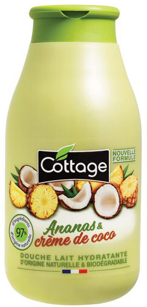 Молочко для душу Cottage Pineapple&Coconut Зволожувальне 250 мл (3141389959682) - зображення 1