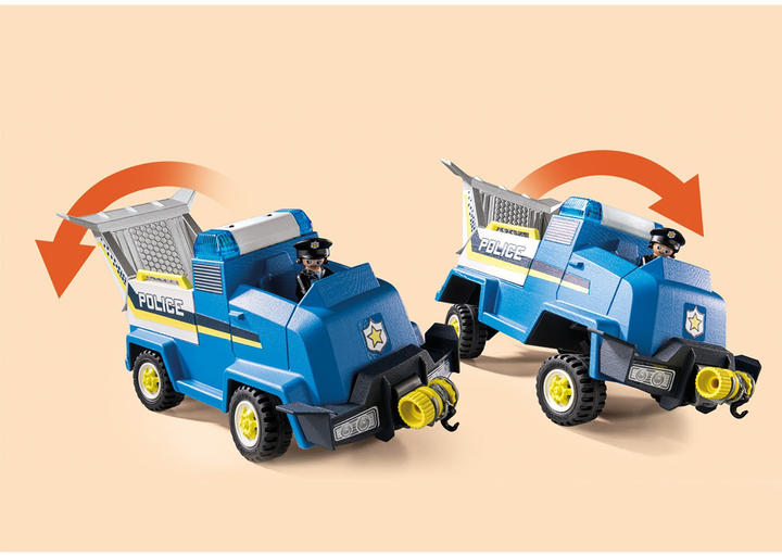 Ігровий набір фігурок Playmobil Duck On Call Police Car (4008789709158) - зображення 4