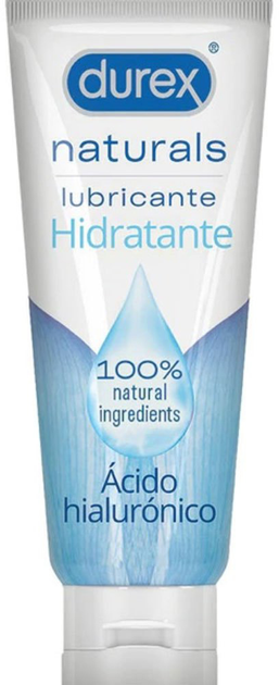 Лубрикант Durex Naturals Moisturizing Hyaluronic Acid Gel Intimate 100 мл (8410104892258) - зображення 1