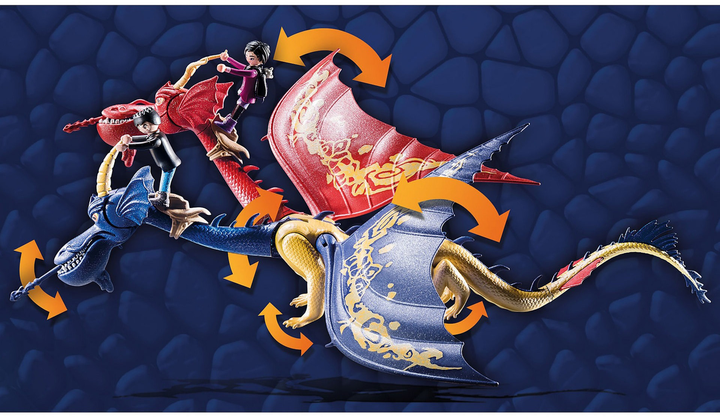 Zestaw figurek do zabawy Playmobil Dragons The Nine Realms Wu and Wei with Jun (4008789710802) - obraz 4
