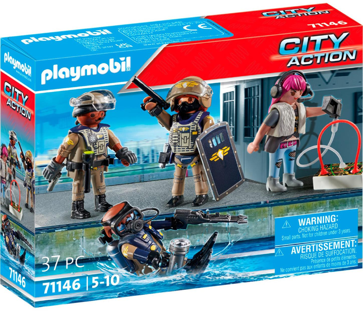 Zestaw figurek do zabawy Playmobil City Action Jednostki specjalnej (4008789711465) - obraz 1