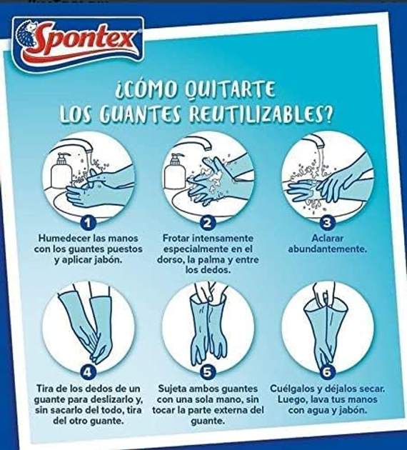 Медицинские перчатки Spontex Second Skin Gloves Size L (8410404452381) - изображение 2
