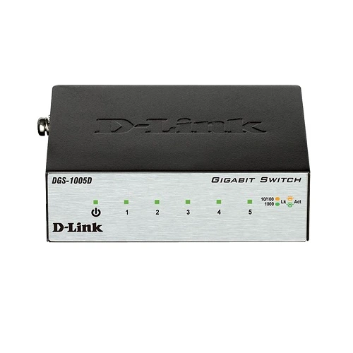 Комутатор некерований D-Link DGS-1005D 5x GE 9Кб 2.1Вт чорний - Фото 1 Комутатор некерований D-Link DGS-1005D 5x GE 9Кб 2.1Вт чорний - зображення 1