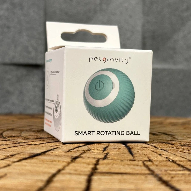 Умный мячик для кота smart мяч шарик petgravity с usb зарядкой - изображение 2
