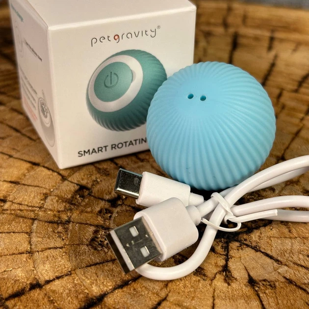 Умный мячик для кота smart мяч шарик petgravity с usb зарядкой - изображение 5